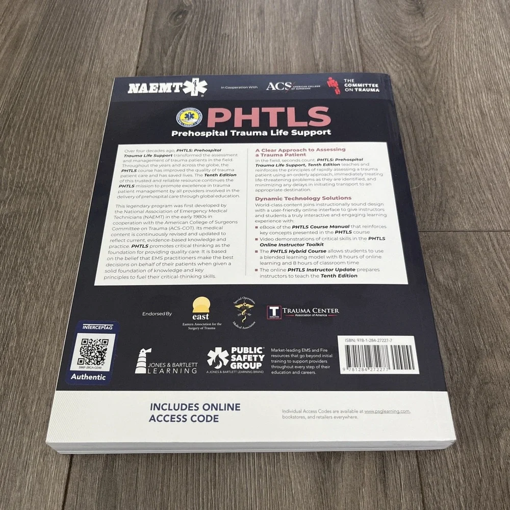 PHTLS: Prehospital Trauma Life Support by National Association of Emergency...